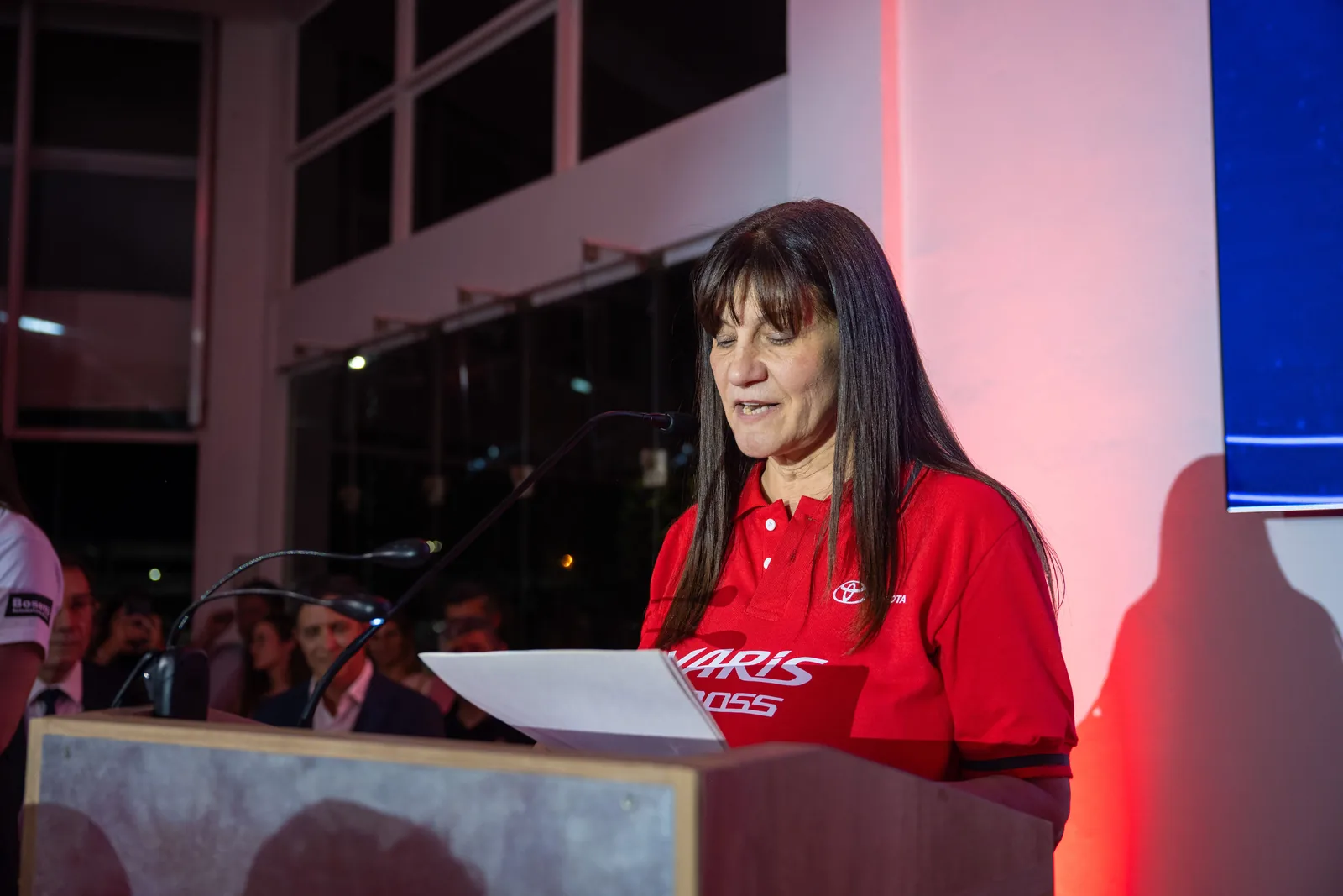 Mercedes Bosetti durante la presentación del Toyota Yaris Cross